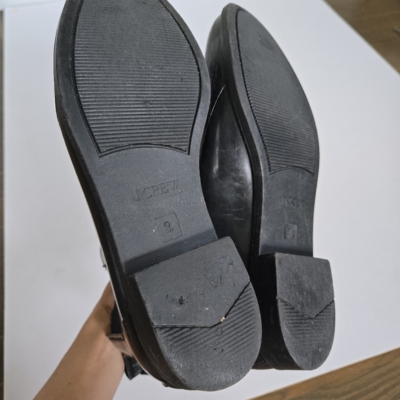 J Crew Chelsea Gloss Rubber Rain Boot Black, womem Size 9 - Picture 4 of 6